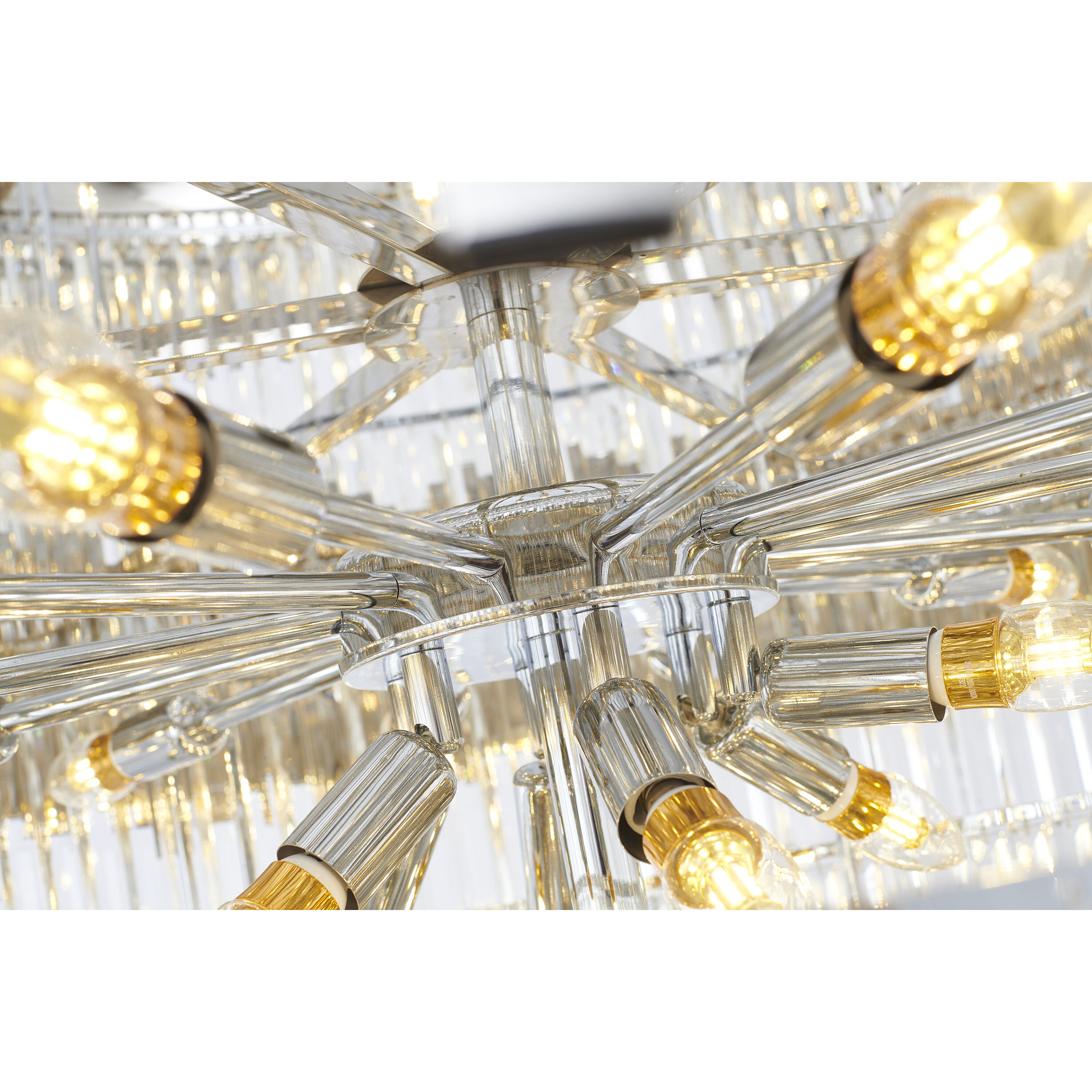 Canada 60 Light 43.4 inch Chrome Chandelier Ceiling Light